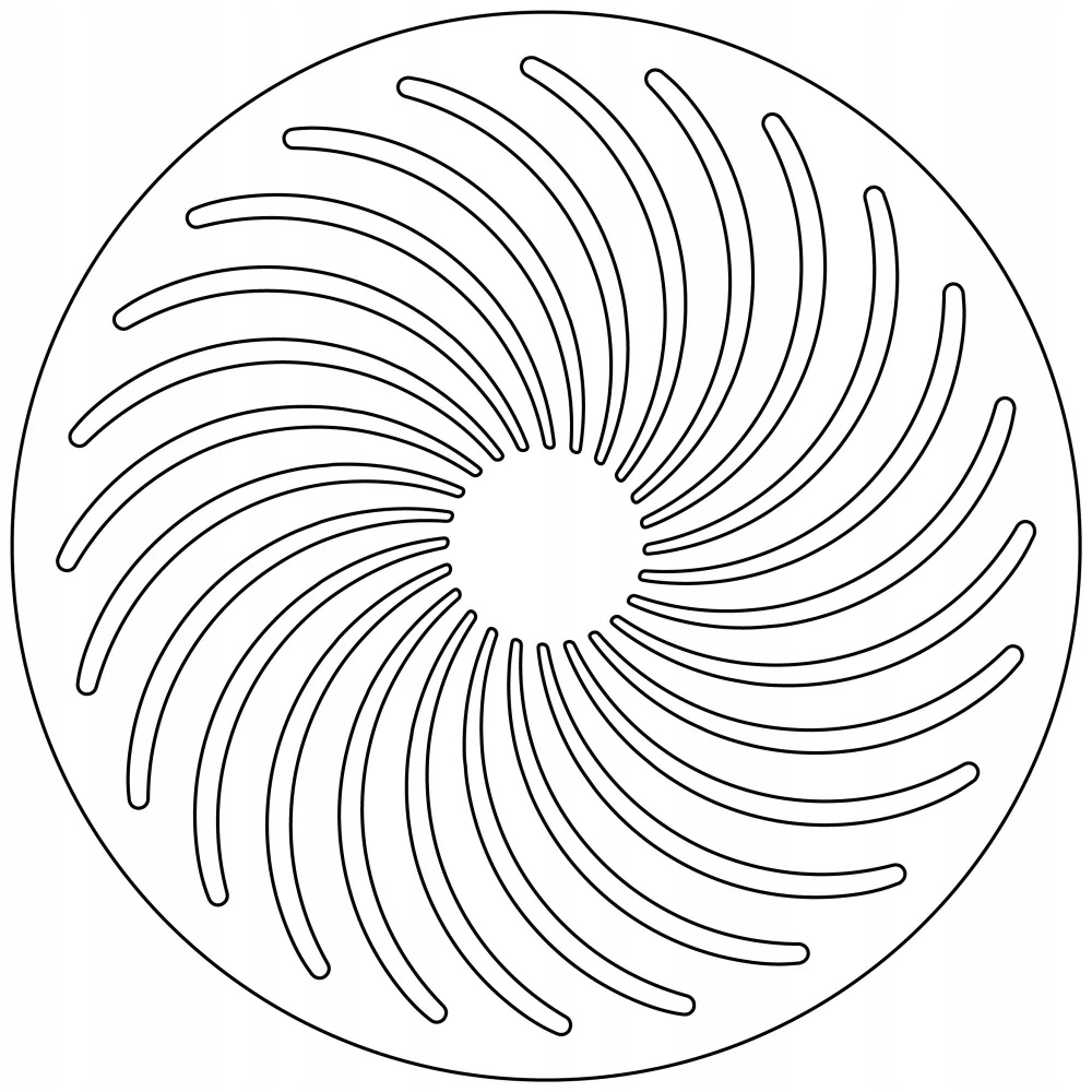 Szablon silikonowy do tortu królewskiego Pithiviers na 1 sztukę ø 22 cm