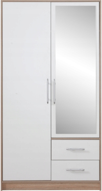 SZAFA GARDEROBA DWUDRZWIOWA Z LUSTREM SMART SRL3