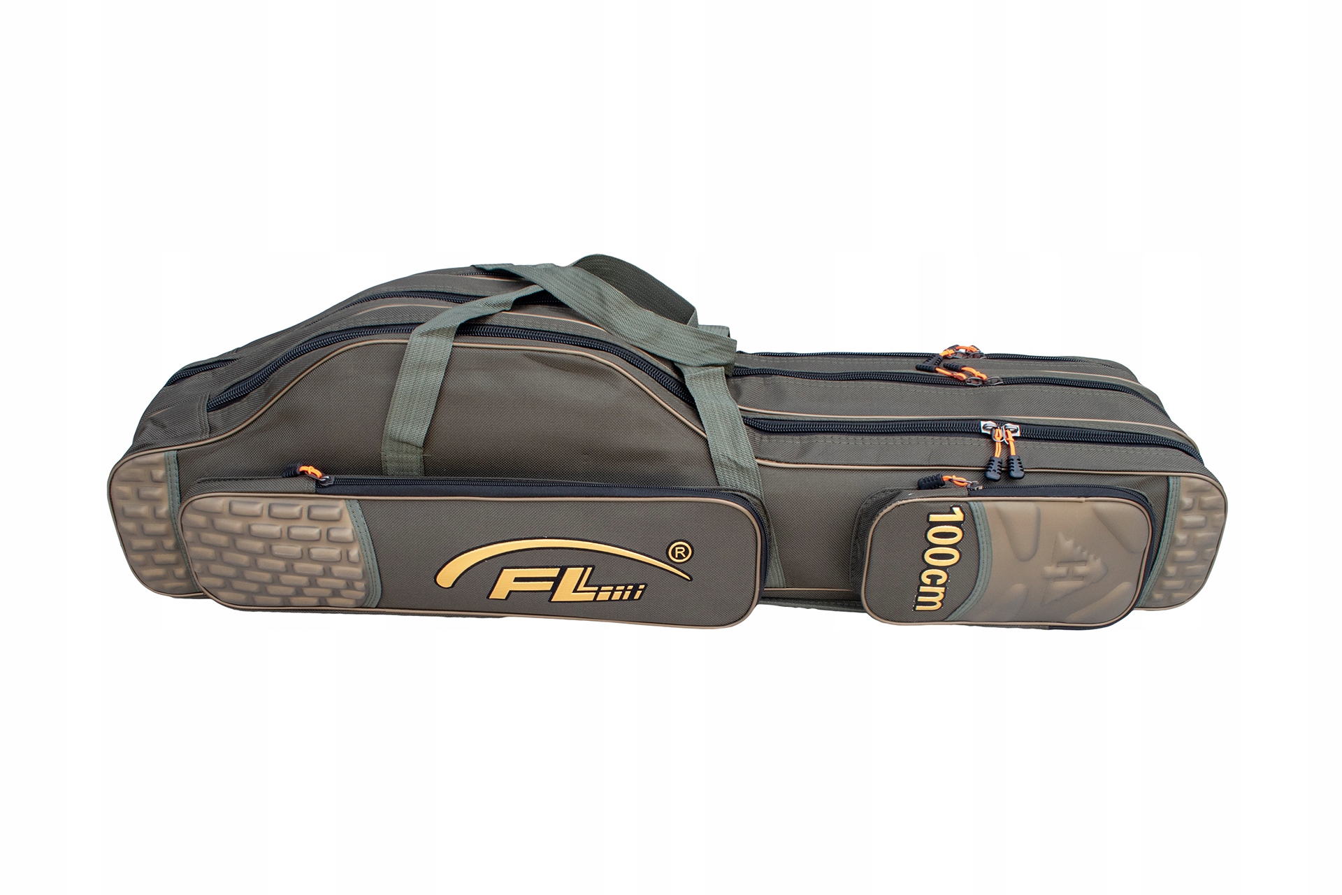 USZTYWNIANY POKROWIEC 100cm 3 KOMORY SUPER JAKOŚĆ TORBA NA WĘDKI