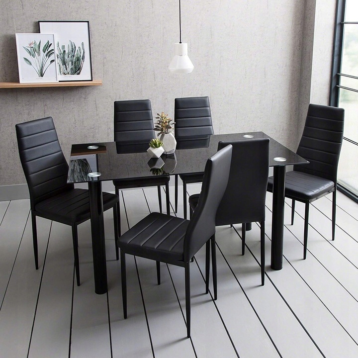 Krzesła tapicerowane Bergamo 4 sztuki - Metalowe EAN (GTIN) 0792930224778