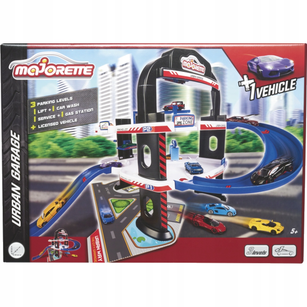Majorette Urban Garage Garaż Miejski Samochodowy Dla Dzieci