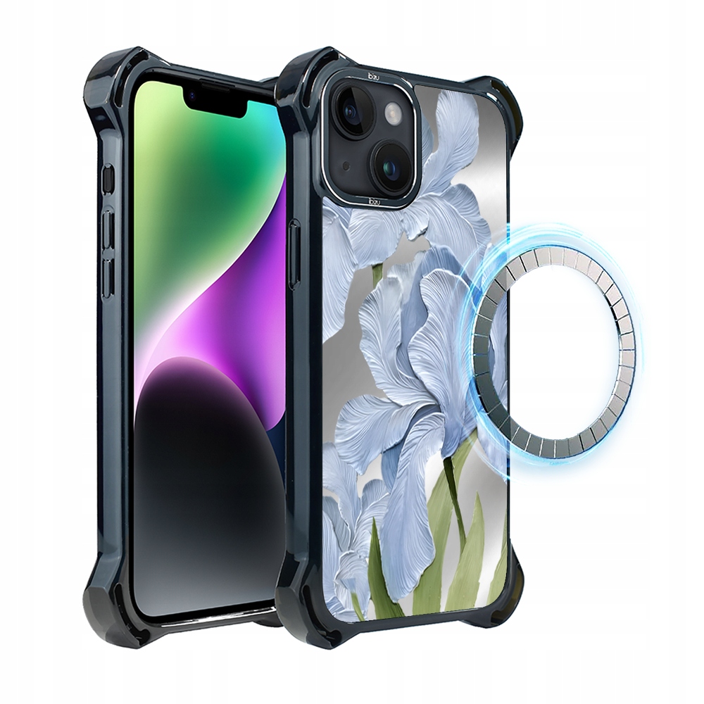 Pouzdro pro iPhone 14 Ibizu DropGuard Ultra s MagSafe, modrý iris