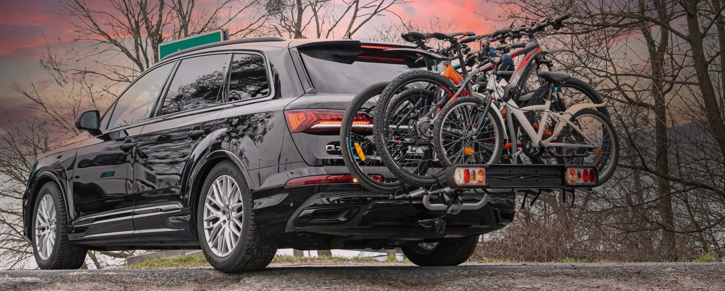 BAGAZNIK ROWEROWY SAMOCHODOWY HAK 4 ROWERY UCHWYT Bicycle frame diameter 3050 mm