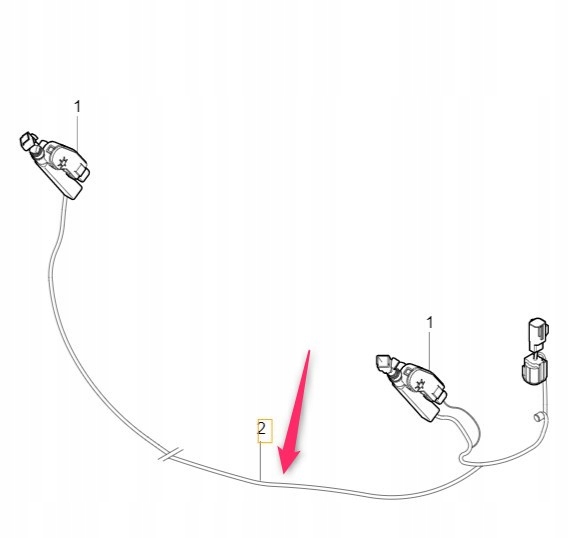 30655069 - Кабель омывателя лампы Volvo