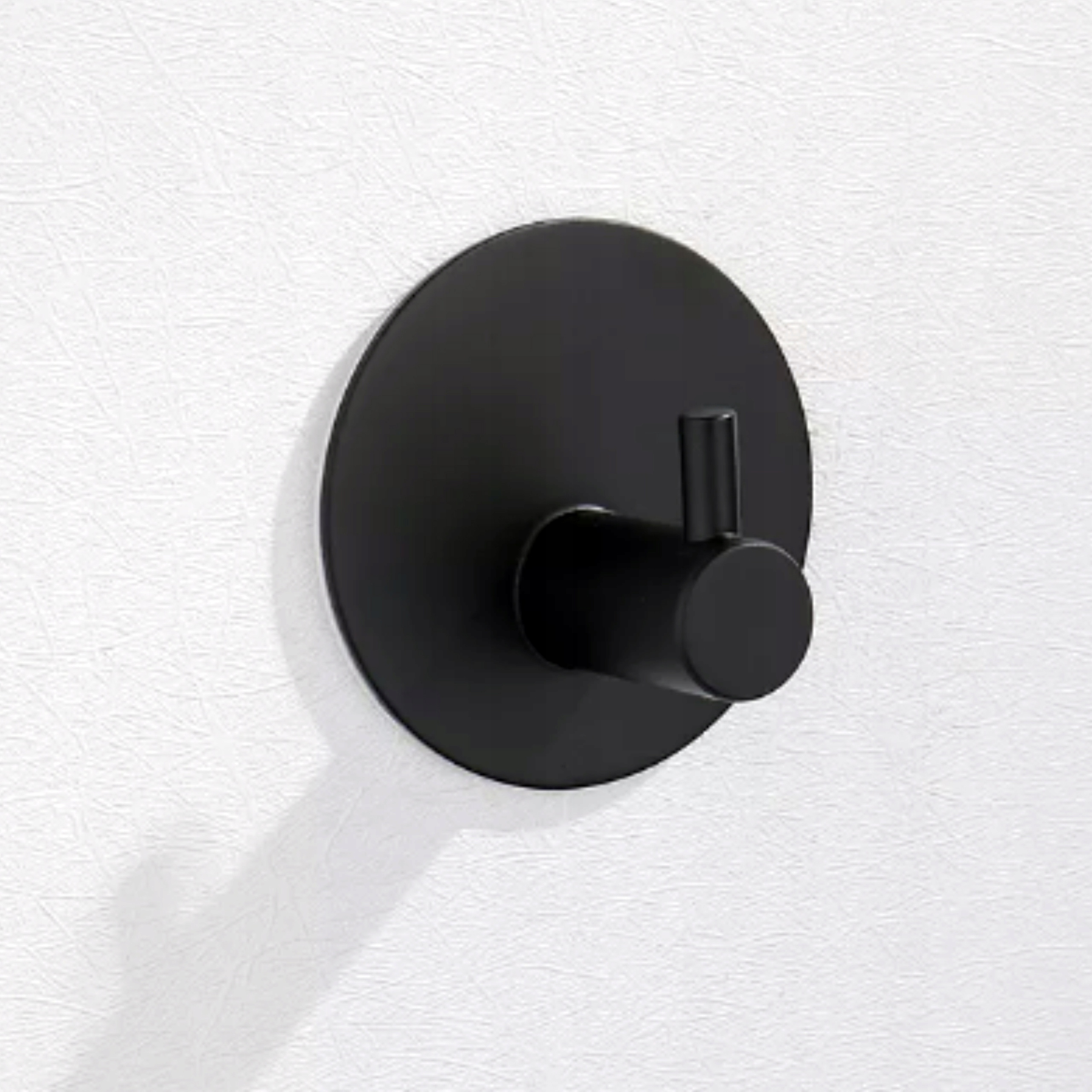 4x WIESZAK SAMOPRZYLEPNY HACZYK NA RĘCZNIK CZARNY LOFT OKRĄGŁY Z TAŚMĄ Marka DAZMA