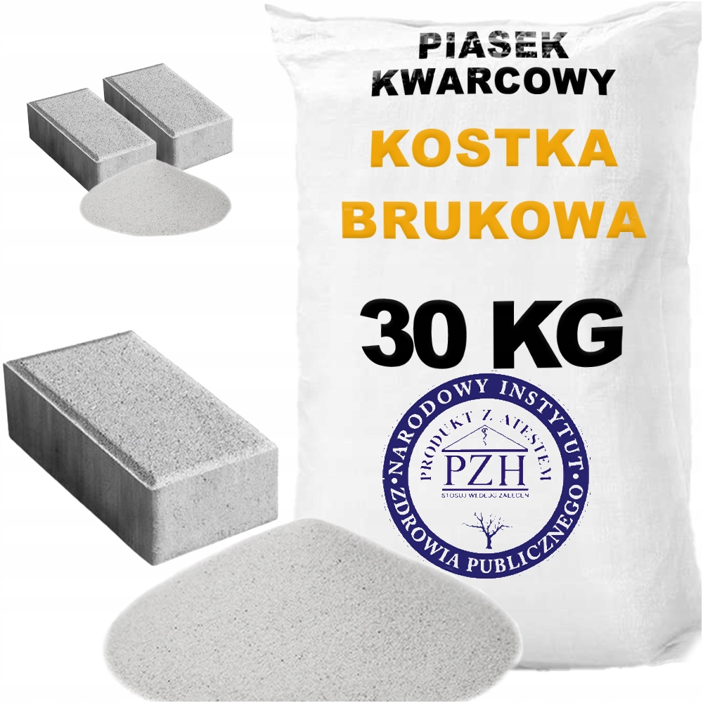 

Piasek fuga zasypka kwarcowa do kostki atest 30 Kg