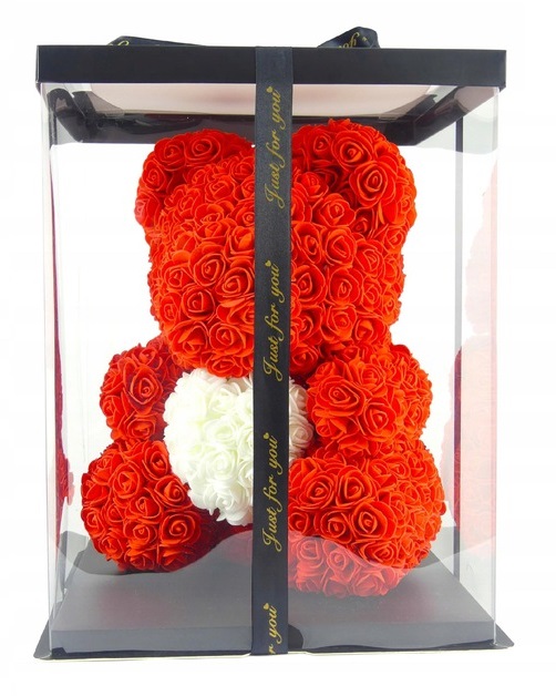 MIŚ Z RÓŻ + BOX + WSTĄŻKA IDEALNY PREZENT DLA NIEJ EAN (GTIN) 5904624356077