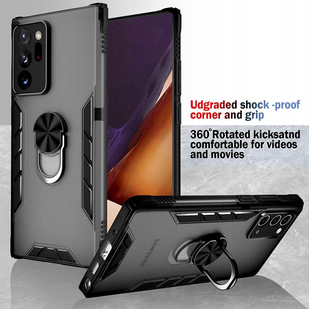 ETUI COVER DO SAMSUNG GALAXY S21 Ultra 5G Pancerne CASE PLECKI UCHWYT Kolor czarny