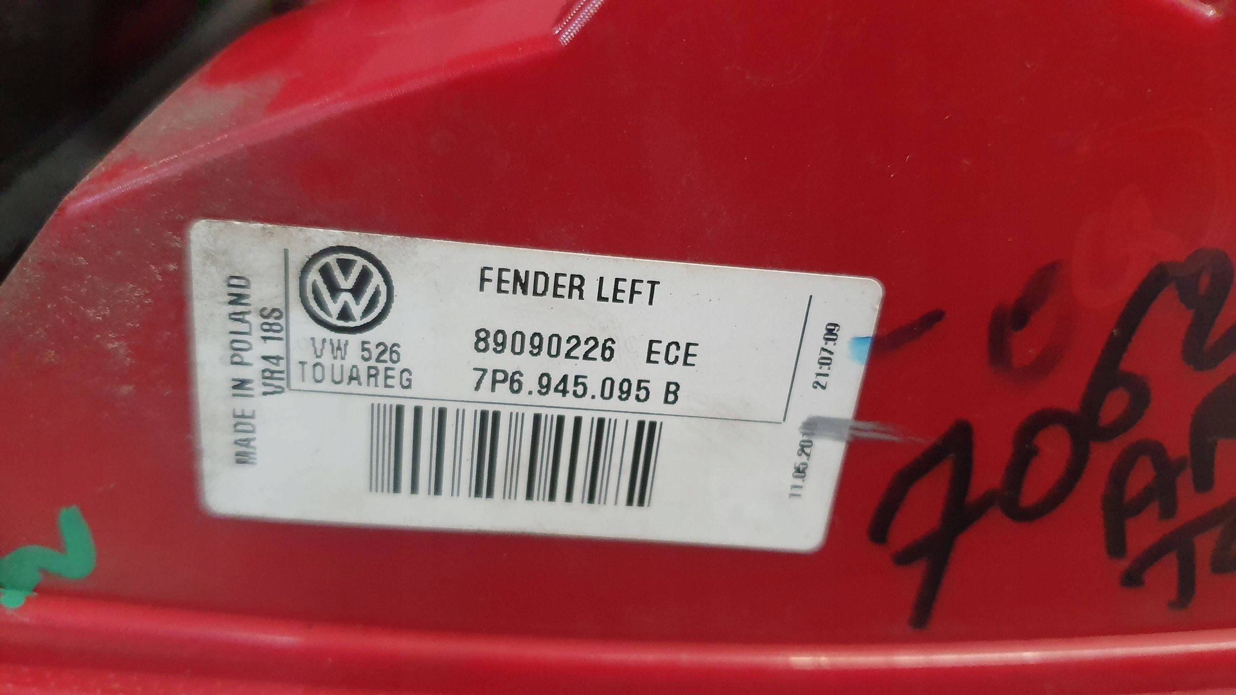 light rear part left VW TOUAREG II 10- 7P6945095B
