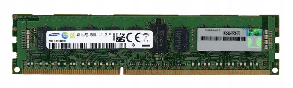 Samsung 4GB DDR3 1Rx4 1600MHz PC3-12800R Reg Ecc