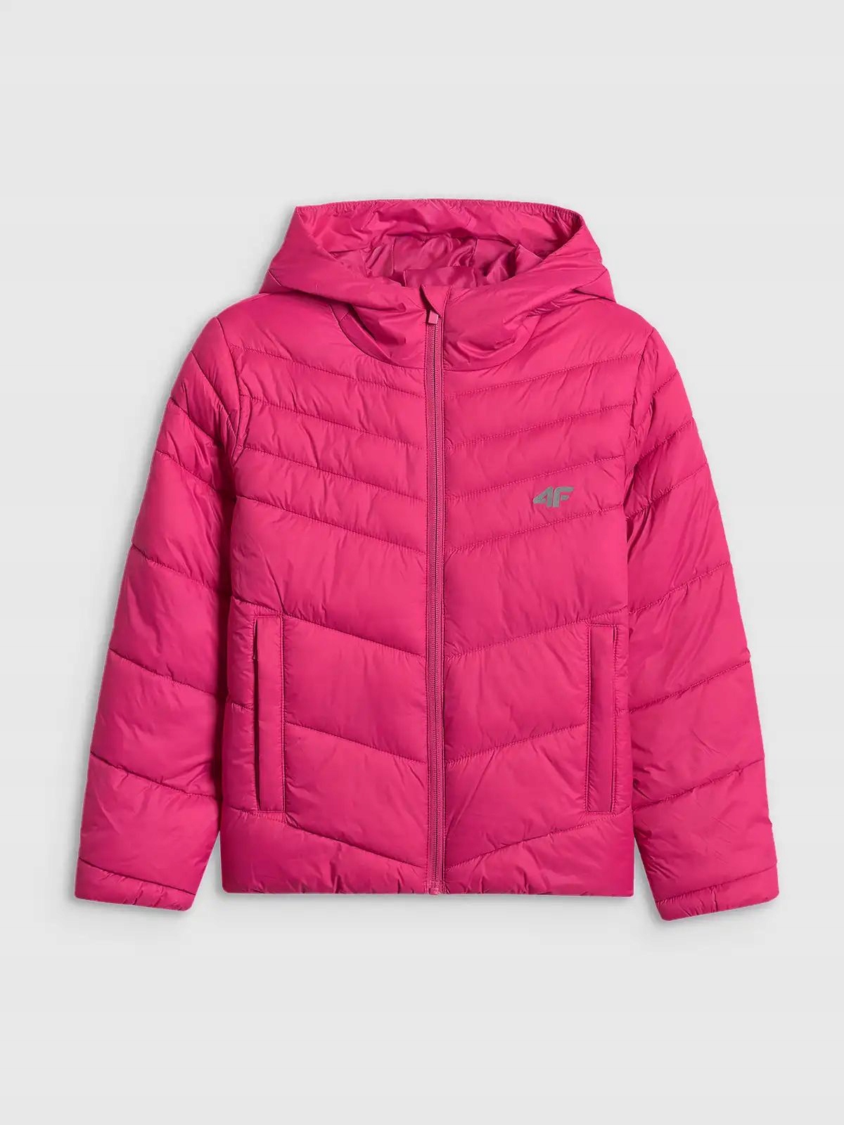 Kurtka z wypełnieniem syntetycznym dziewczęca - różowa