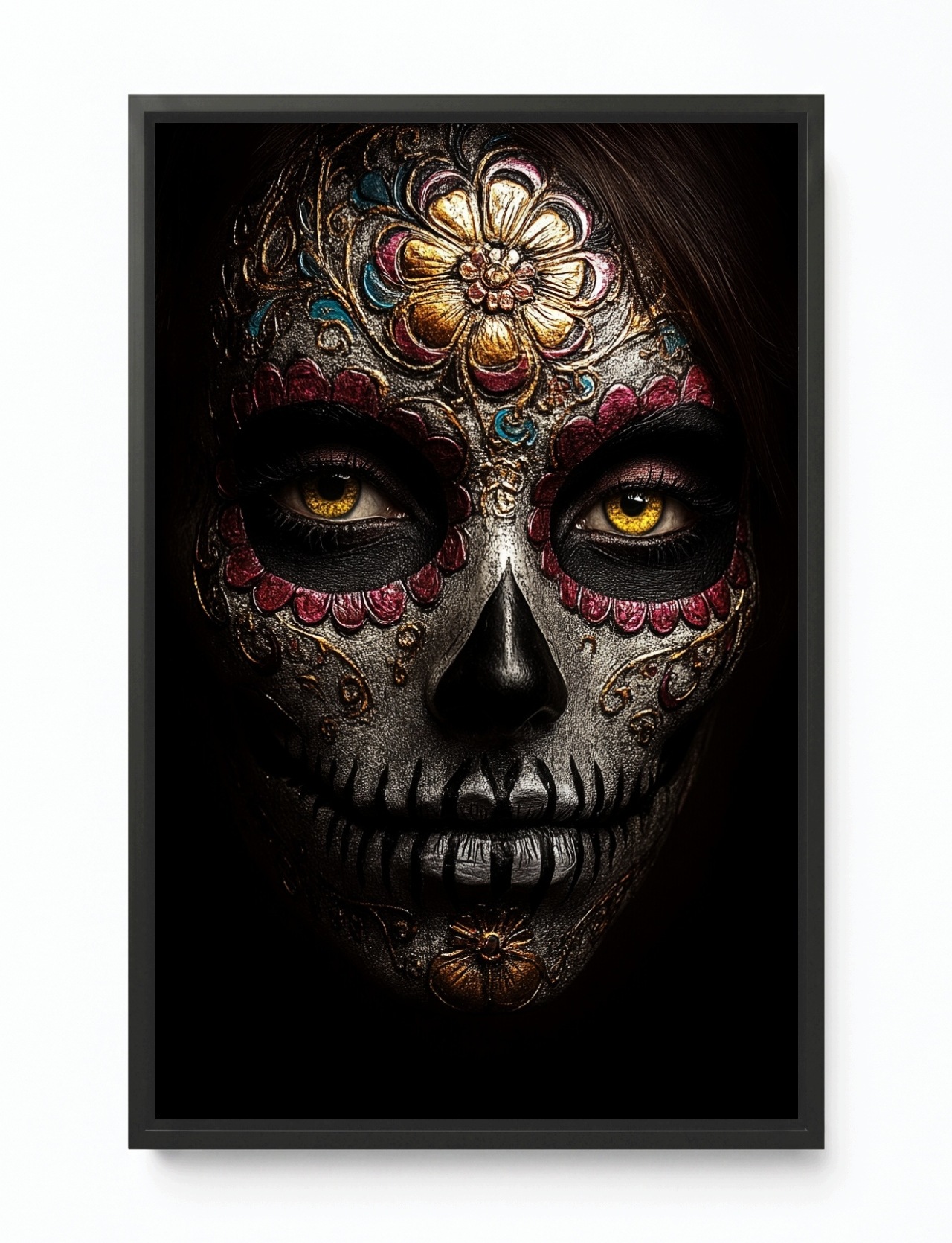 Obraz Rám Americký Box Portrét Dia De Los Muertos La Catrina Mexiko 40x60