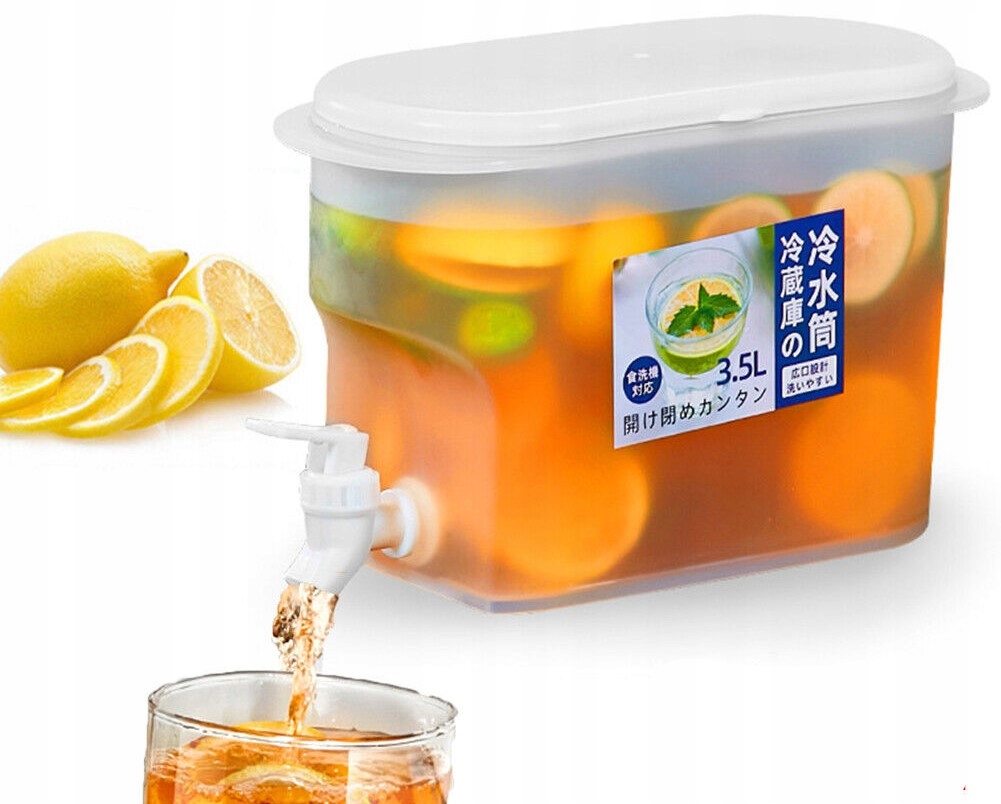 

Pojemnik Na Zimne Napoje Kran Do Lodówki 3,5L
