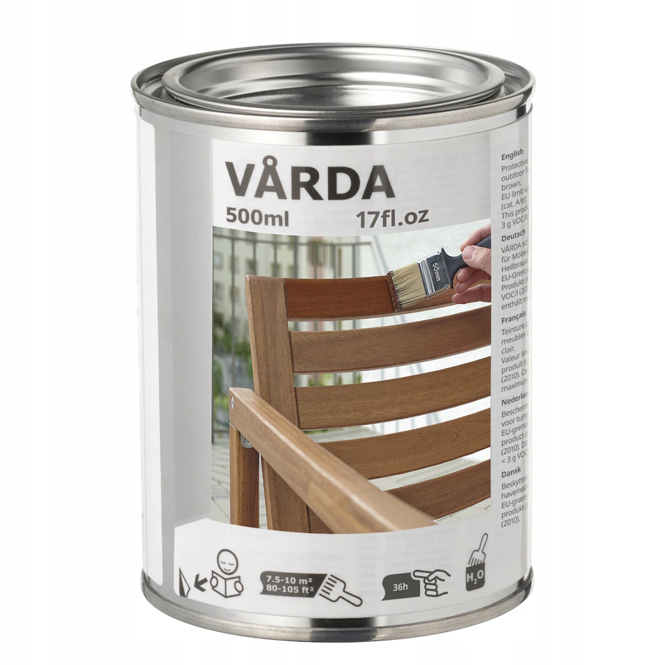 IKEA VARDA | Bejca do drewna jasnobrązowy | Runnen/Applaro