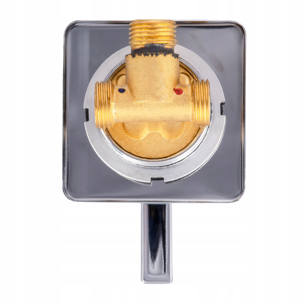 ZAWÓR BATERIA PRYSZNICOWA CIEPŁA ZIMNA 1/2 CALA GŁOWICA ON OFF MIESZACZ Kolor chrom