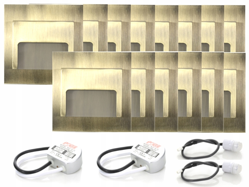 Sada schodišťových svítidel Halogen Led 14x senzory