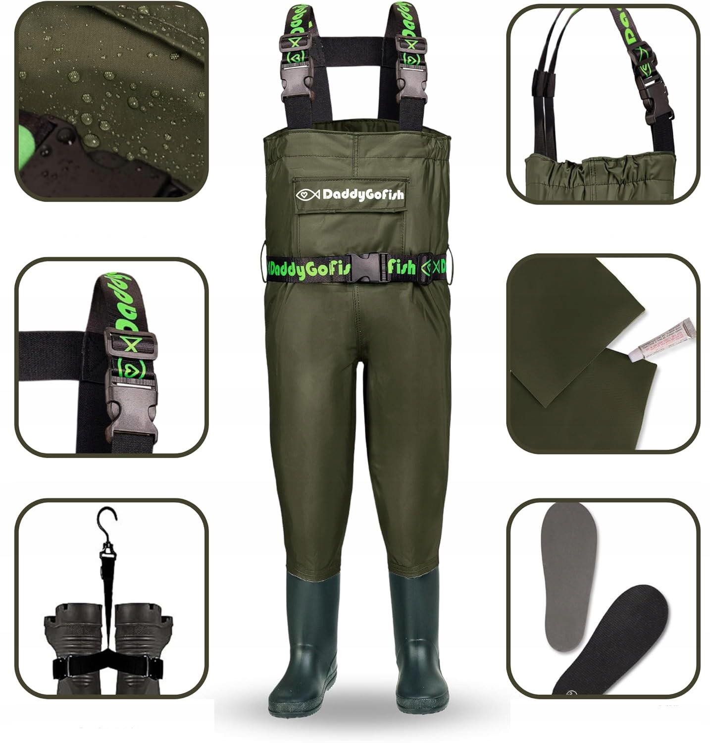 Spodnie DaddyGoFish odcienie zieleni r. 9XL EAN (GTIN) 5906298122385