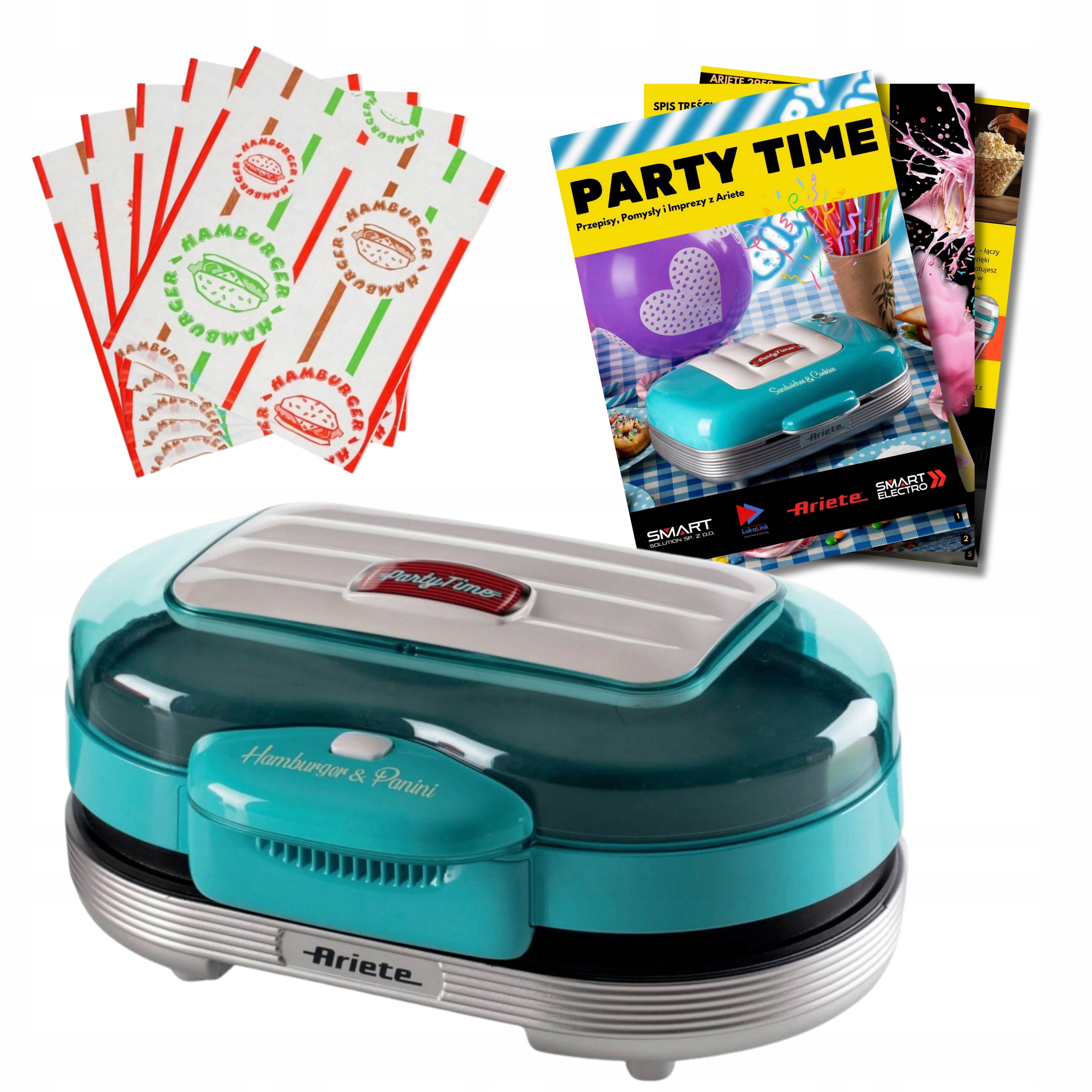 Urządzenie Opiekacz Do Hamburgerów Ariete 205/01 Papierowe Torebki