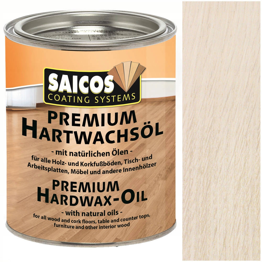 Saicos tvrdý vosk olejový vosk Stříbrošedý 3317 0,75L