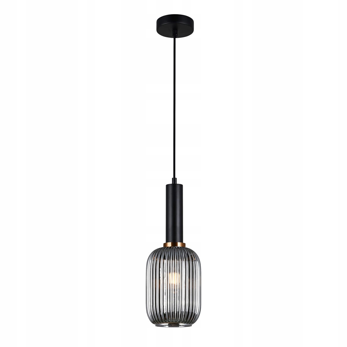 Závesná lampa Italux Antiola Led moderná, čierna