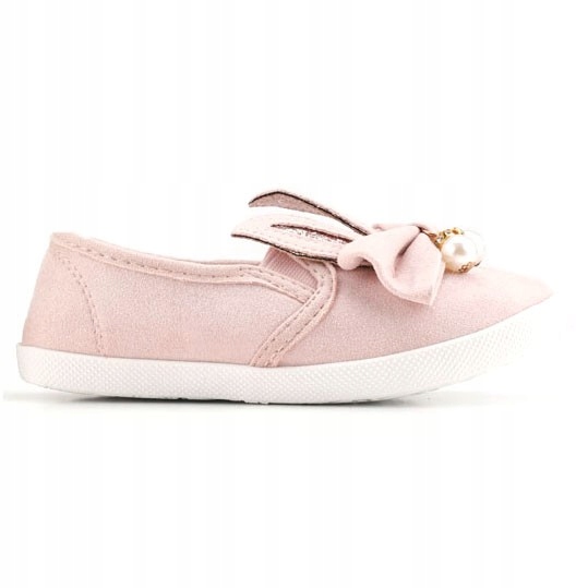 

Tenisówki dziewczęce trampki różowe wsuwane lekkie