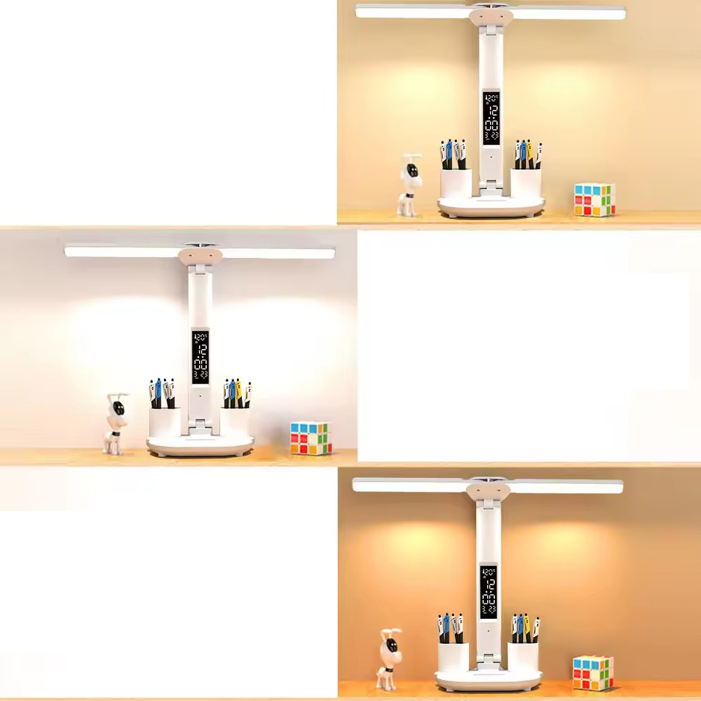 LAMPKA BIURKOWA LED, LAMPKA LED CHRONIĄCA OCZY, PODWÓJNA GŁOWICA LAMPA Informacje dodatkowe regulacja natężenia światła