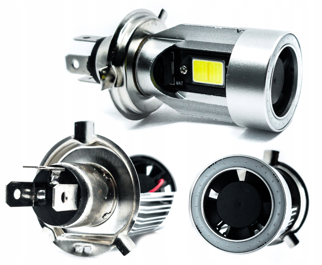 ŻARÓWKA LED H4 25W MOTOCYKL SKUTER TOP WHITE BLUE Typ H4 / P43t