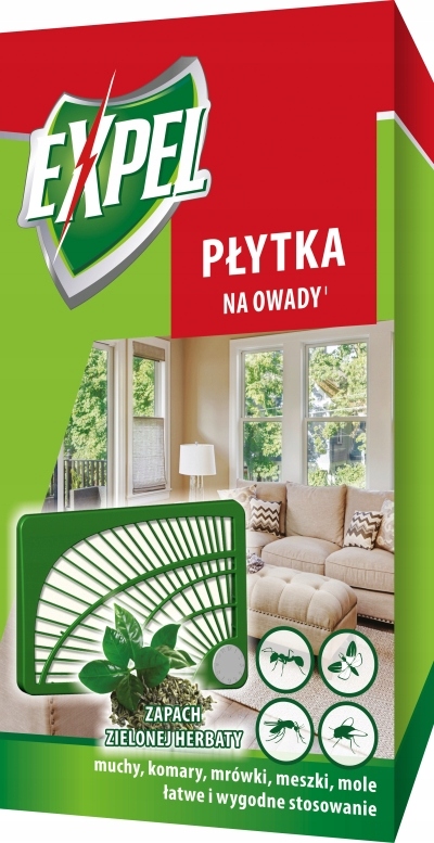 

Expel Płytka Na Owady Muchy Komary Mrowki Mole