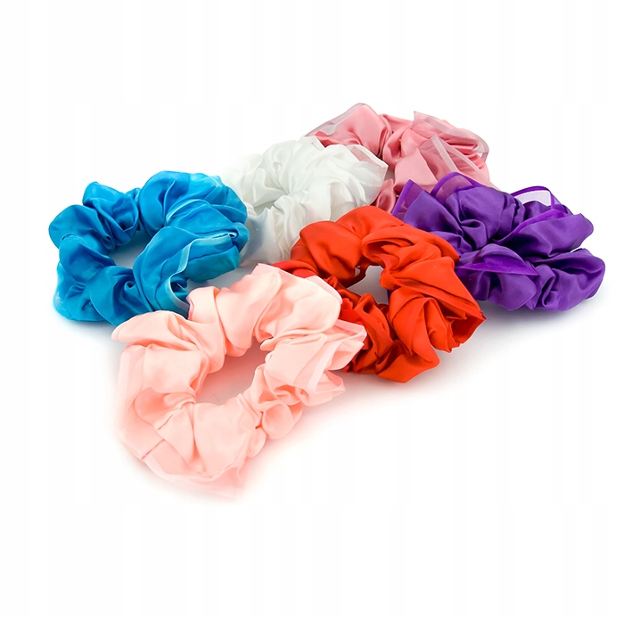 Gumki owijki satynowe scrunchies 6 szt OKAZJA Kod producenta 000