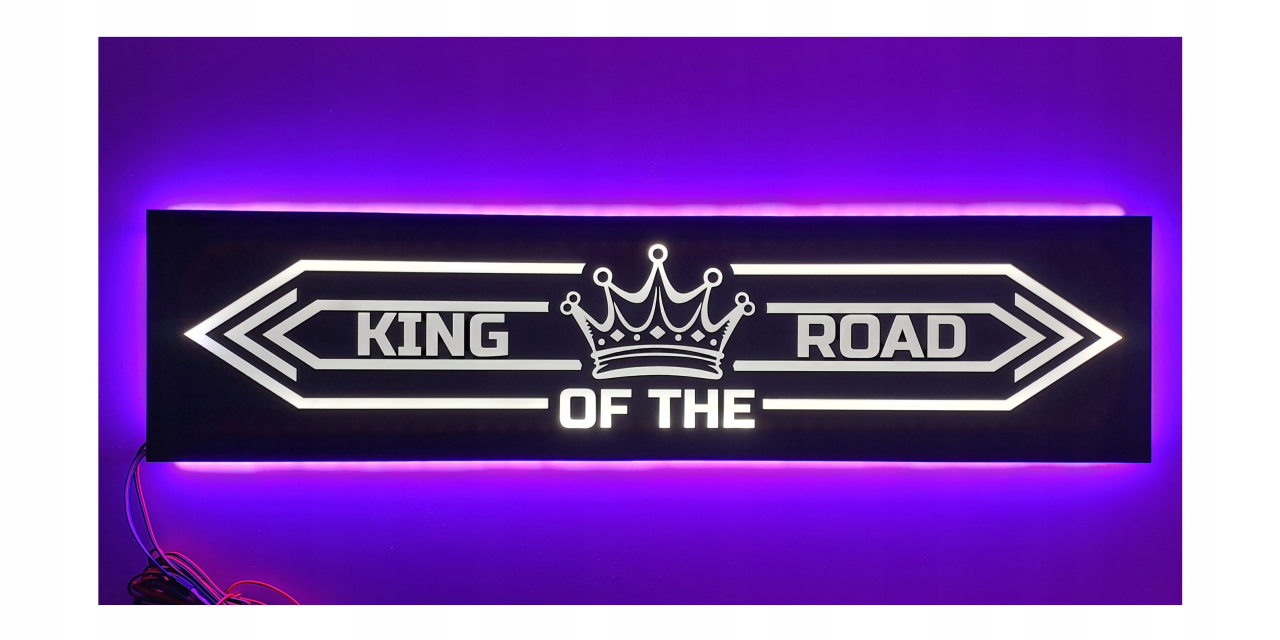 Led tabuľa King of the Road nad posteľ s podsvietením kabíny Rgb Tir Lkw