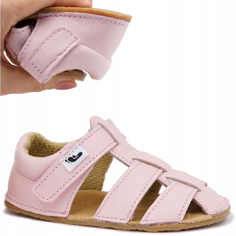 Barefoot sandały kapcie lekkie giętkie zabudowane 25