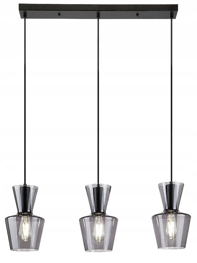 Závěsná lampa E27 3x60W černá matná 72163 Abra Rabalux