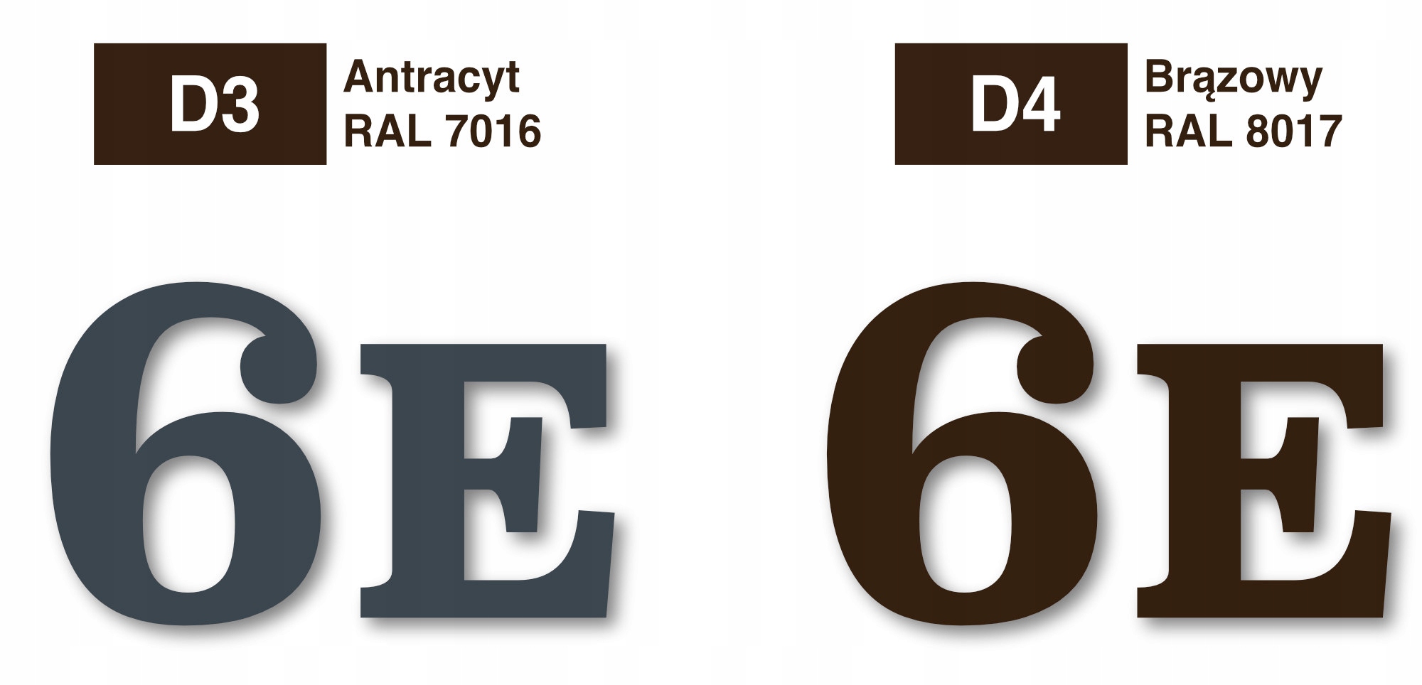 cyfry dom numer domu 50cm alu 3d Szerokość produktu 0.3 cm