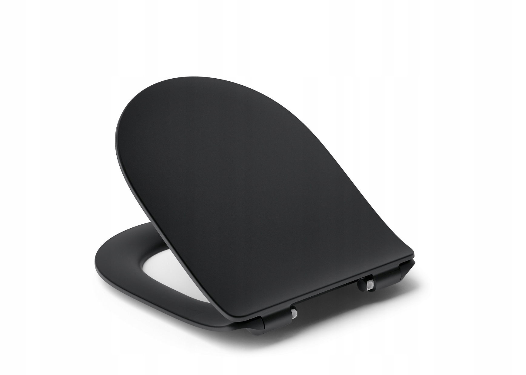 Wc Deska Černá Matná Roca Nexo Slim Pomalu Padající