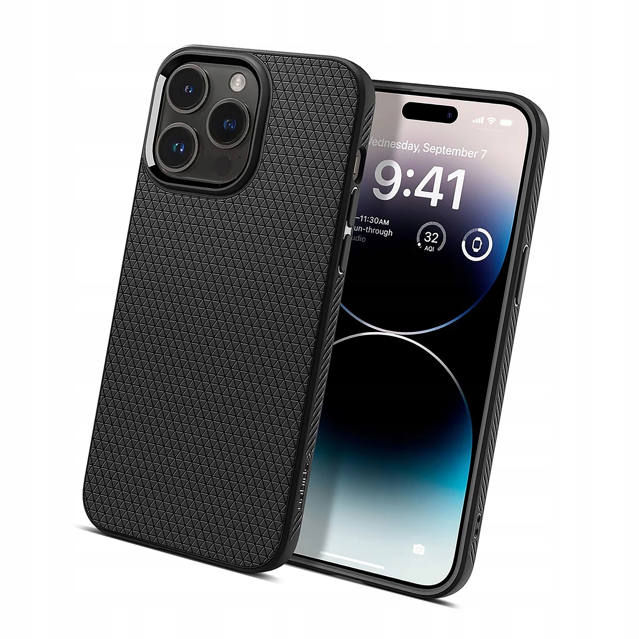 Etui Spigen Liquid Air do iPhone 14 Pro czarny mat