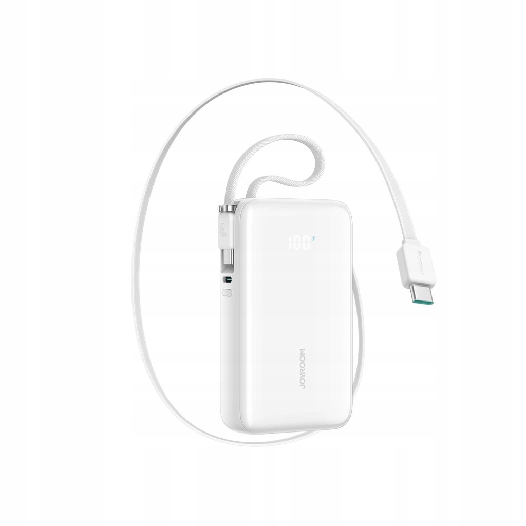 Powerbank Joyroom JR-PR2 35W 10000mAh ze zwijanym kablem Usb-c i wbudowanym