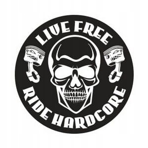 

Live Free Ride Hardcore naklejka
