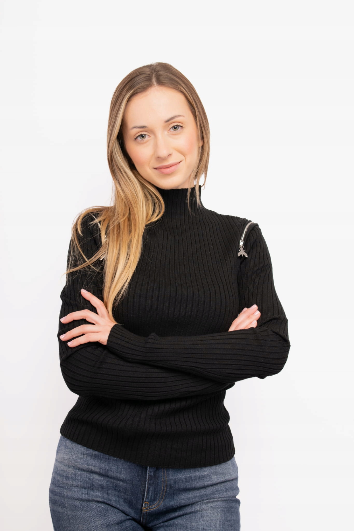 Dámský svetr Patrizia Pepe 2K0293 K219 černý Sweater: 40