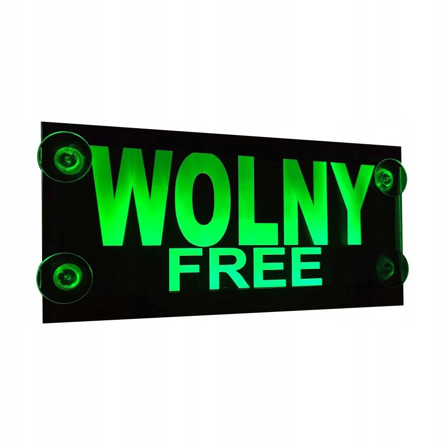 Led tabule Taxi s nápisem Volný Free 25 X 12 CM