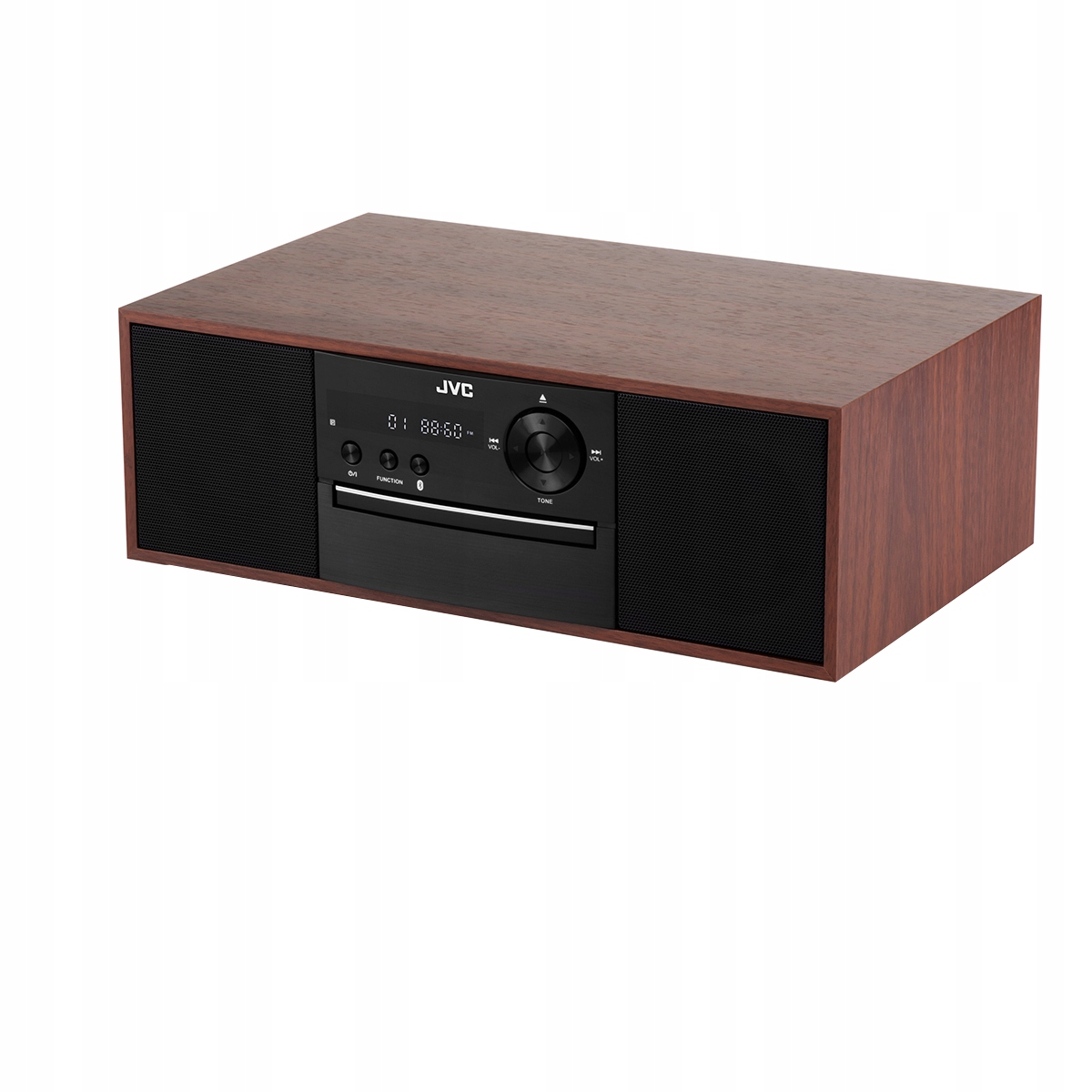 JVC RD-E761 16W Bluetooth Radio FM Czarno-brązowy