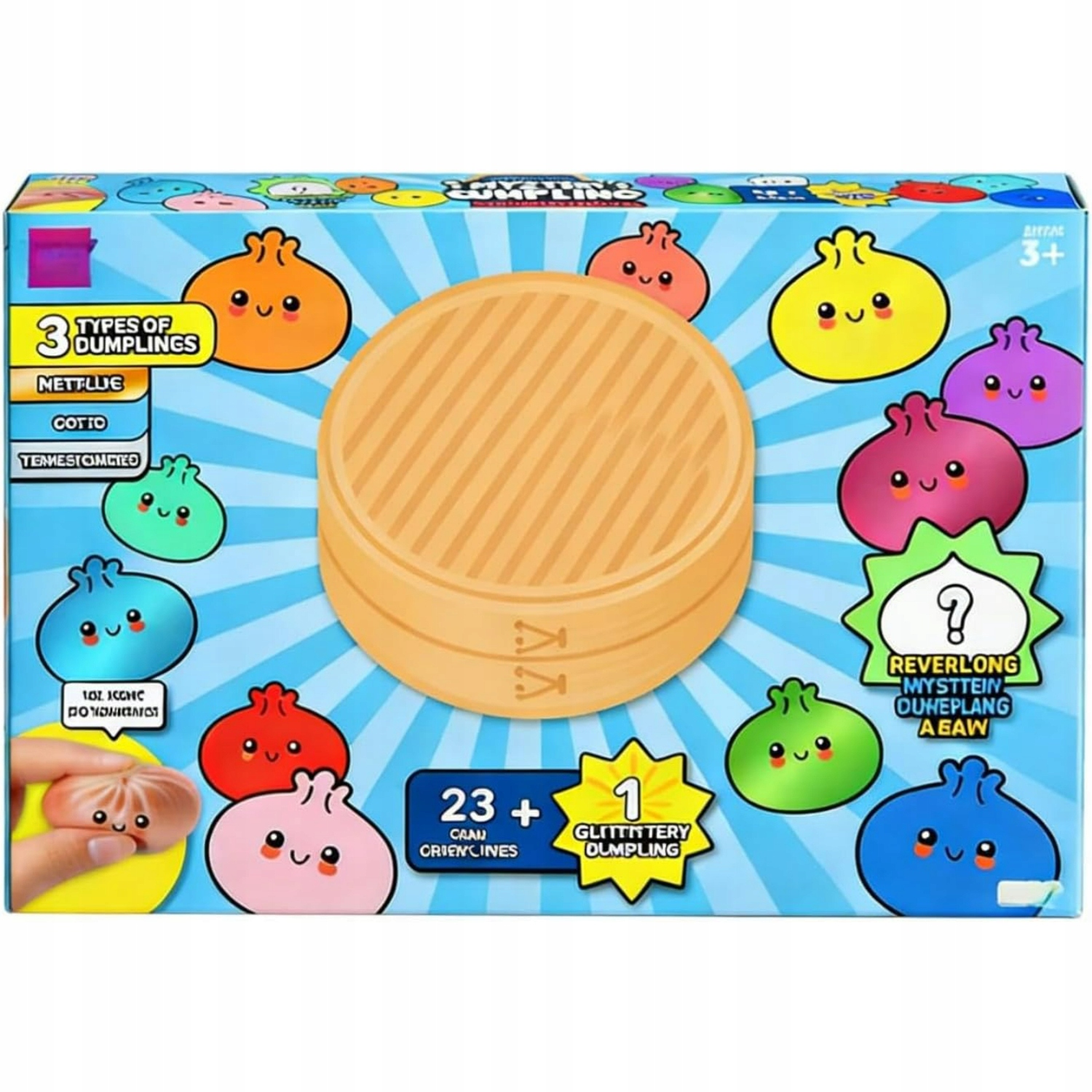 Адвент-календарь Tokin Zacy Mystery Dumpling, 24+1 мялка-пельмешка Squishy — фото 4