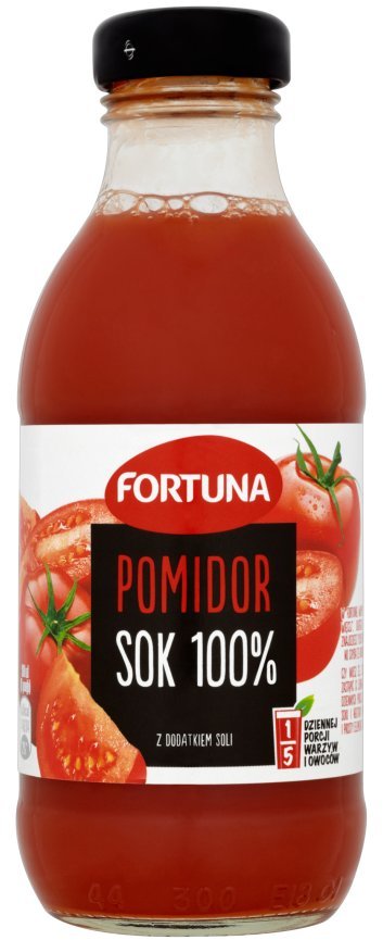 Levně Fortuna 100% rajče šťáva 15 x 300 ml skleněná lahev