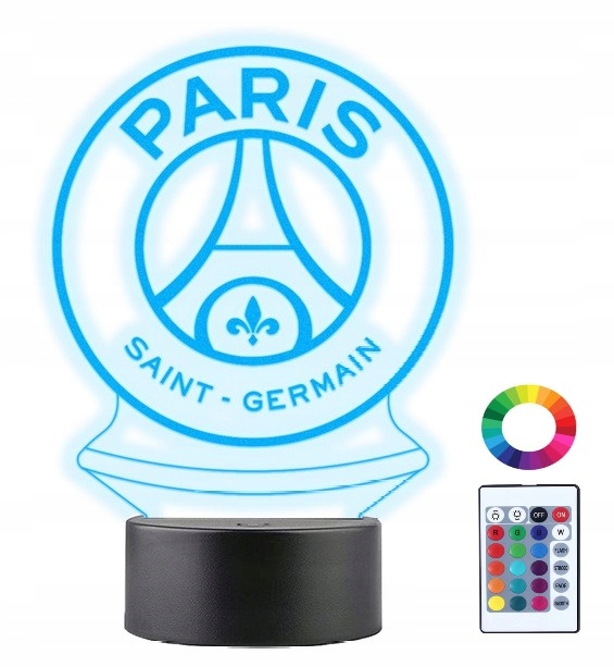 

Lampka Nocna 3D Led Paris Saint-Germain Psg Grawer