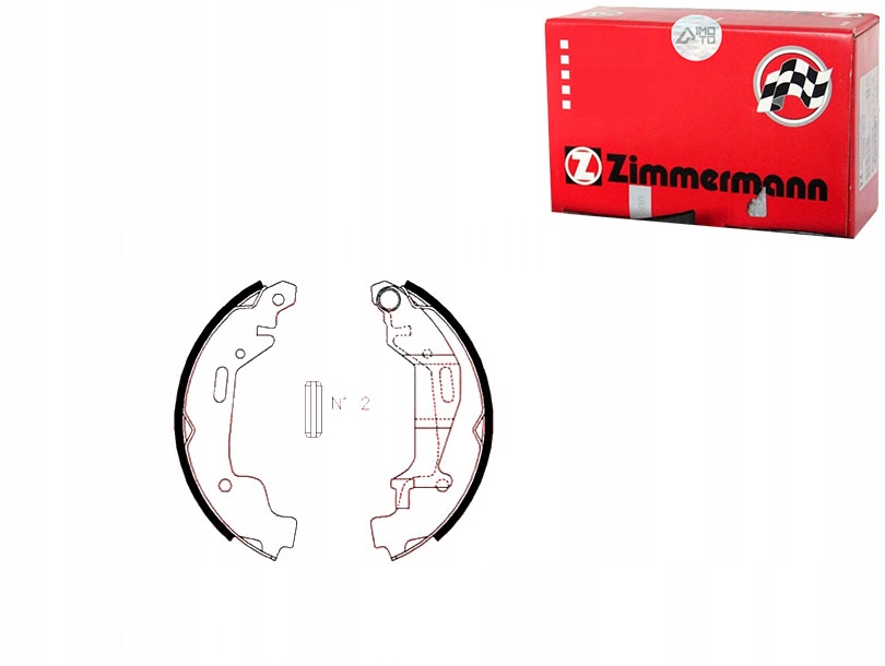 ZIMMERMANN КОМПЛЕКТ СКОБ ГАЛЬМІВНИХ 9214834 92090