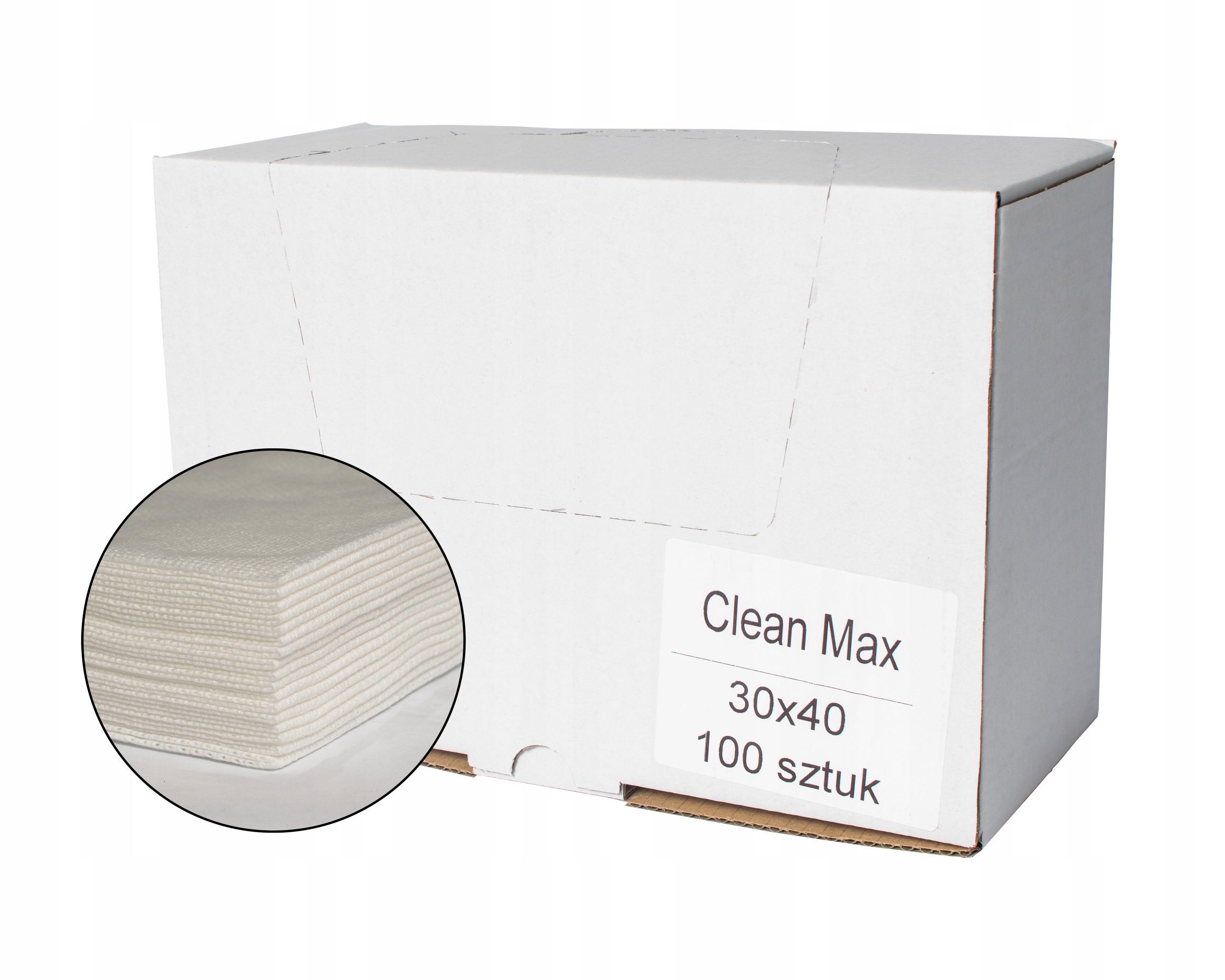 Czyściwo przemysłowe Clean Max białe 30cm karton Producent inny