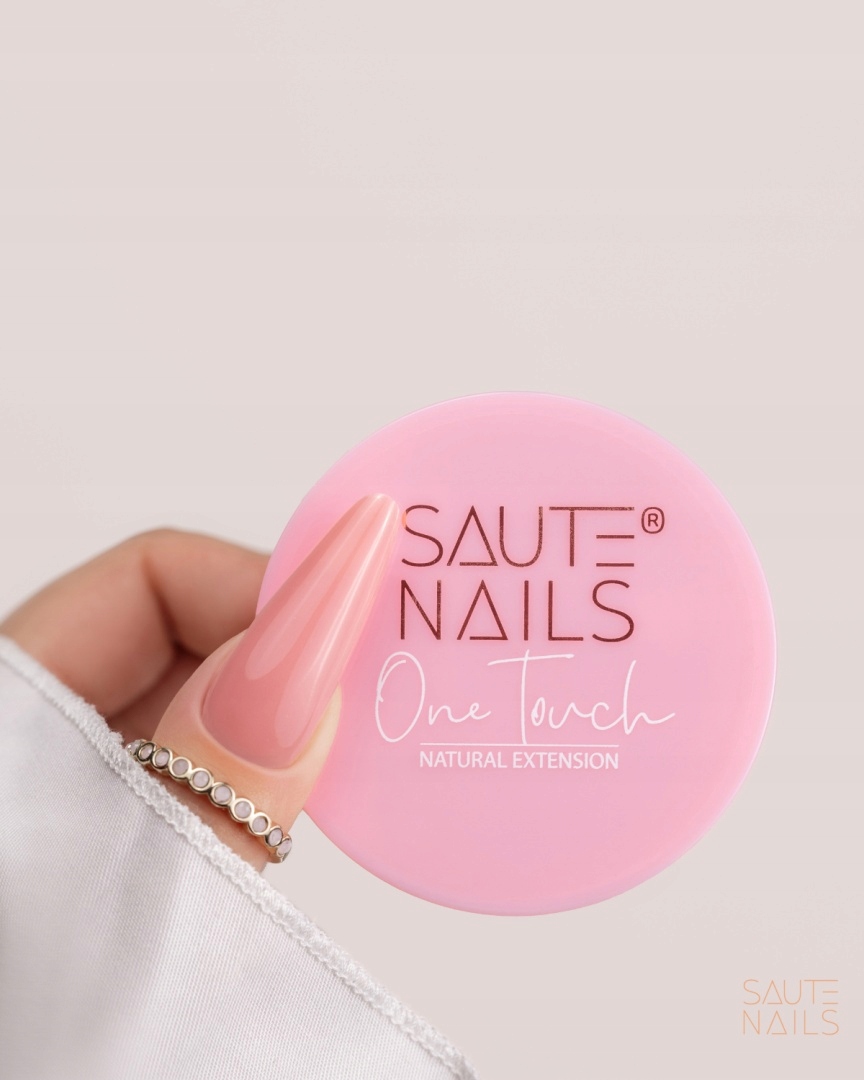 Saute Nails Stavební gel One Touch Natural Extension 30 g – béžová nude