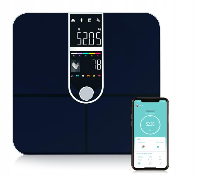 HEALTHKEEP Bluetooth Scale Gold 16 Measurements Android iOS App — miniatura 9