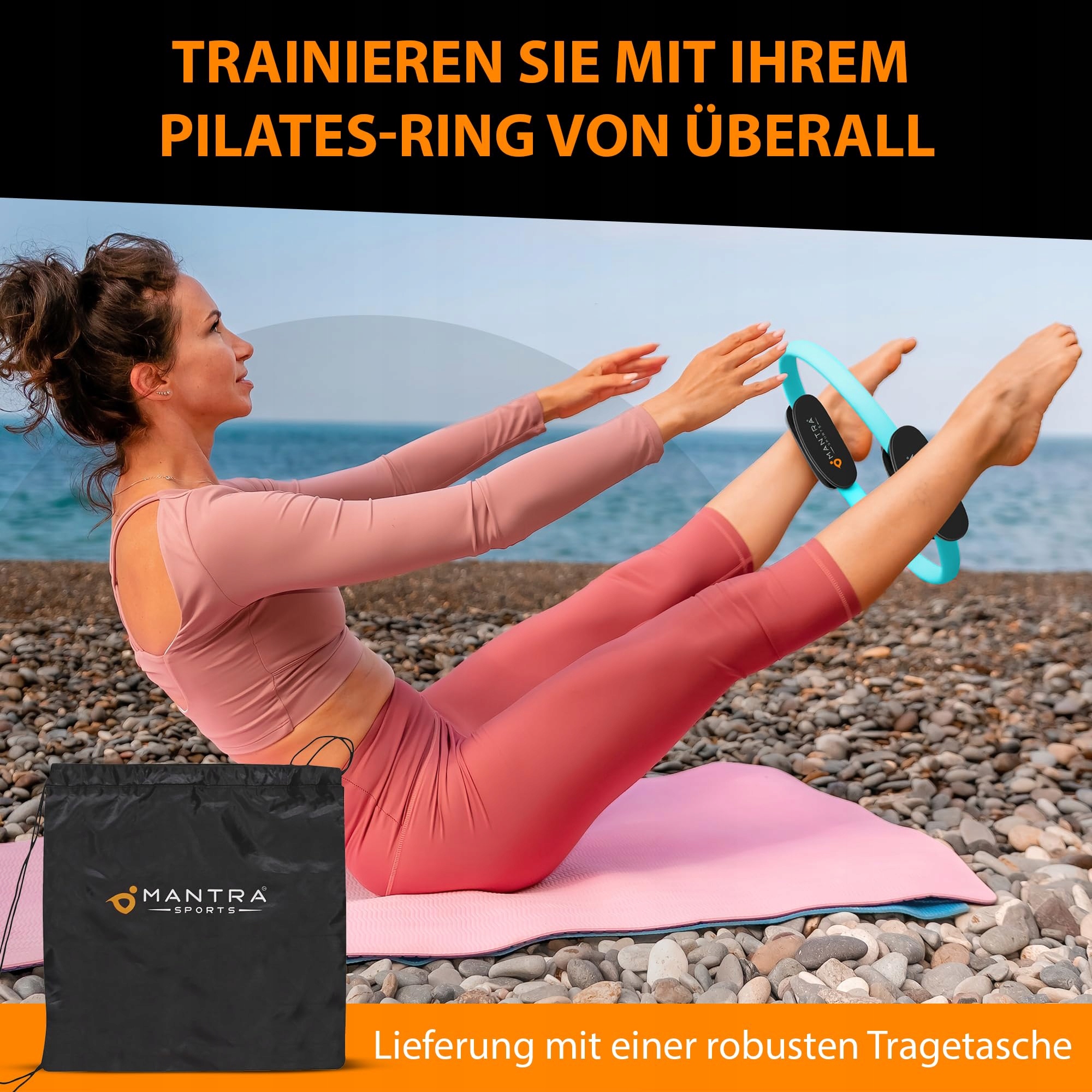 Pilates Ring Trening Miednicy Dla Kobiet i Mężczyzn Domowy Trening — miniatura 8