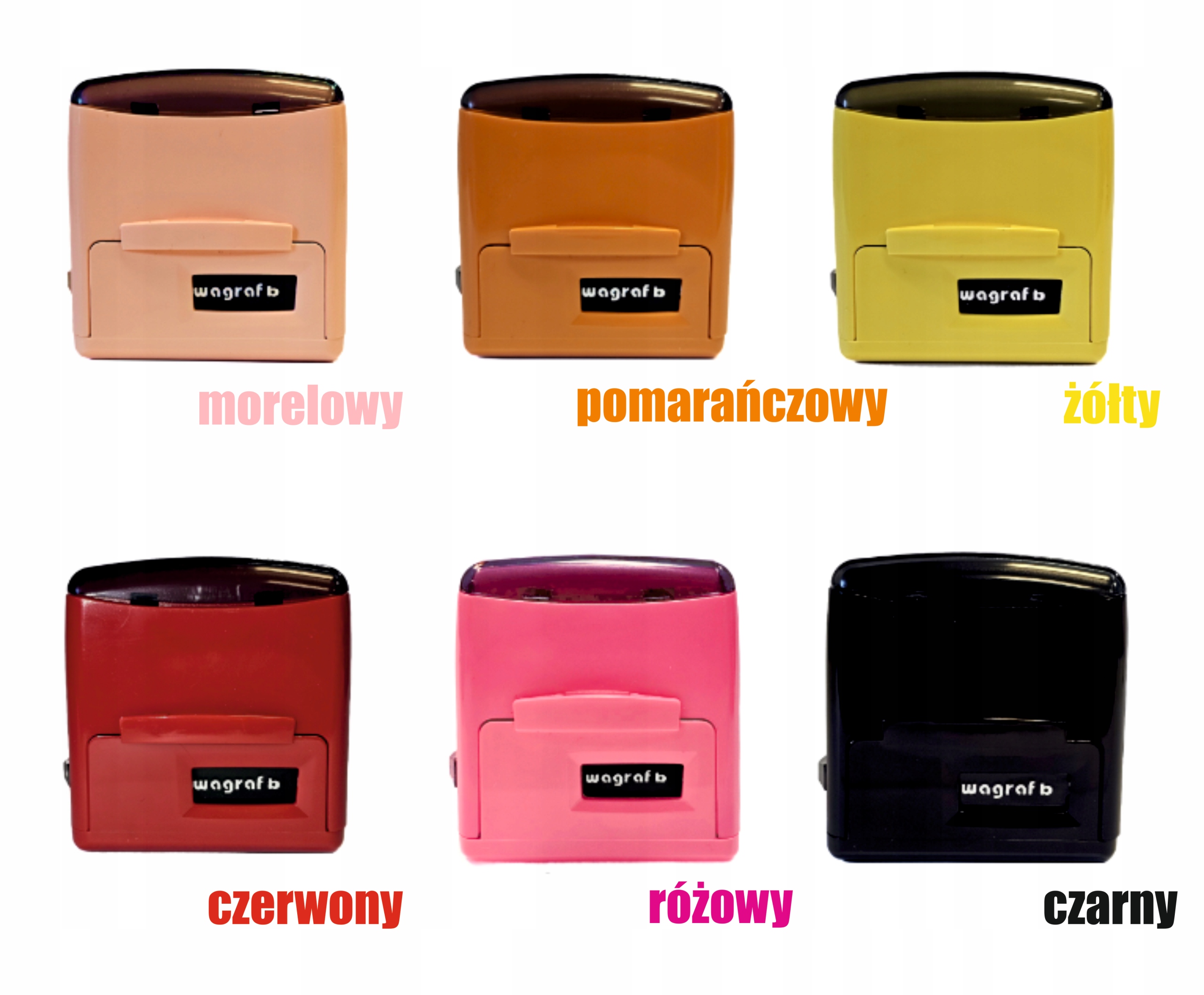 Pieczątka Firmowa Wagraf B3s Seledynowa 47x18mm do 6 linii + Projekt Gumka Liczba wersów 1-2 wersy 3-4 wersy 5-6 wersów