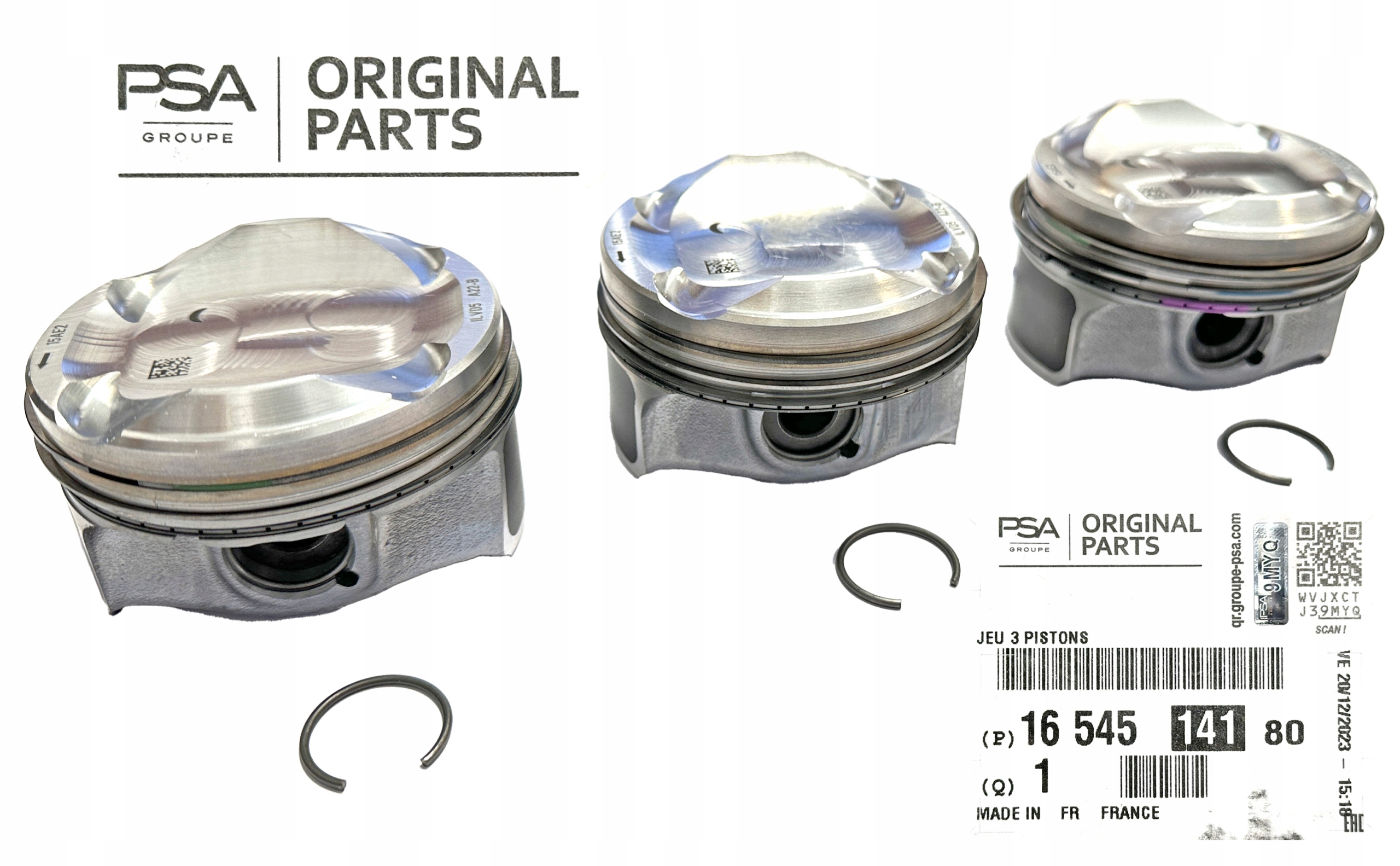 TŁOKI PEUGEOT 2008 208 3008 308 408 5008 508 PARTNER RIFTER 1.2 12V KPL OE